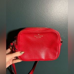 Kate Spade Double Zip Red Camera Bag